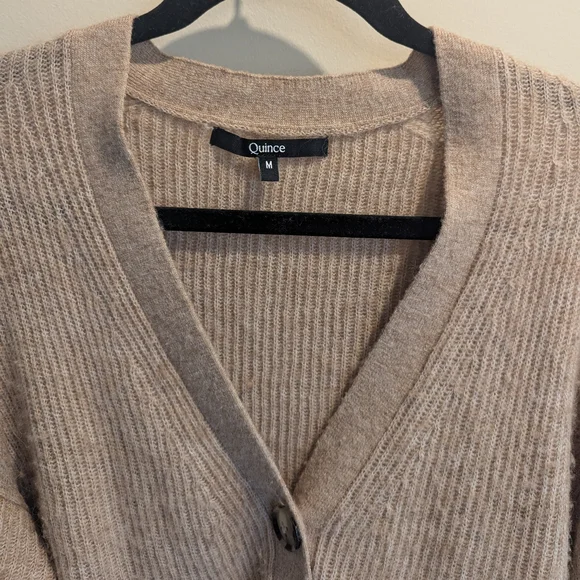 Baby Alpaca-Wool Cropped Cardigan - Picture 4 of 4